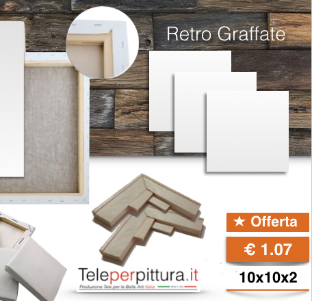 Tela per quadri 10 x 10