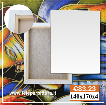 Ingrosso Tele Per Pittori Misure Standard 140x170 spessore 4cm