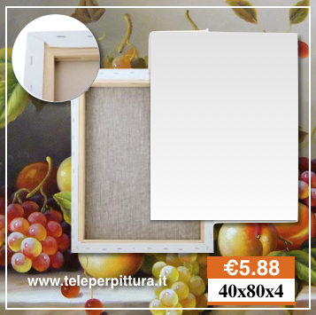 Tela Per Dipingere Bologna 40x80 spessore 4cm