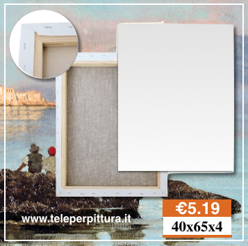 Tela Per Dipingere Napoli 40x65 spessore 4cm