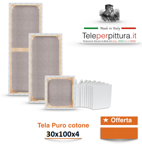 Tele Bianche Per Pittori Crotone 30x100 spessore 4cm