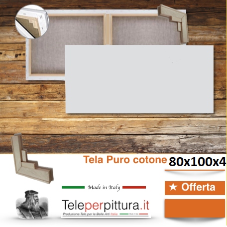 Tele per dipingere 80x100