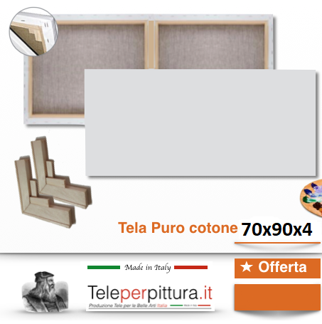 Tele Bianche Per Pittura Cagliari 70x90 spessore 4cm