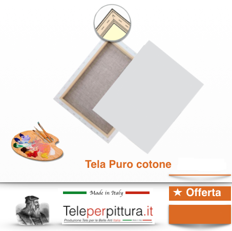 Tele Bianche Per Quadri Online Cosenza 25x50 spessore 4cm