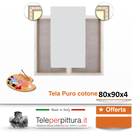 Tele Per Dipingere Bianche Venezia 80x90 spessore 4cm