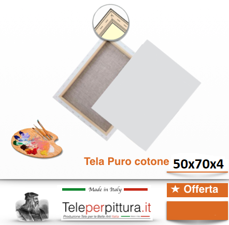 Tele Per Dipingere Misure Lodi 50x70 spessore 4cm