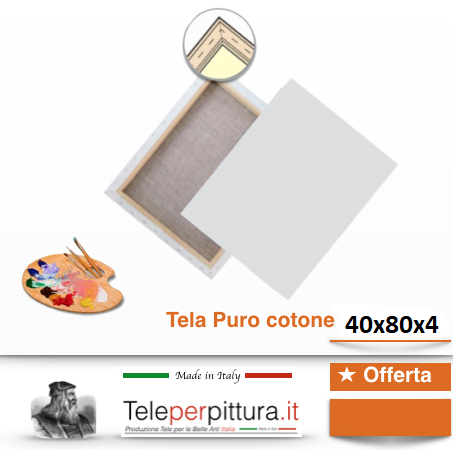 Tele Per Pittura Misure Standard Rieti 40x80 spessore 4cm