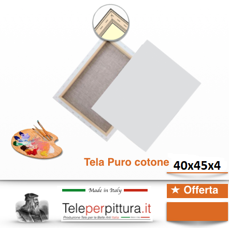 Tele Per Quadri Costi Pordenone 40x45 spessore 4cm