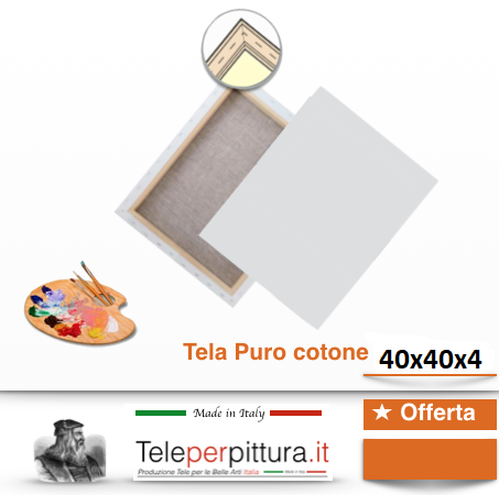 Tele Per Quadri Offerte Gorizia 40x40 spessore 4cm