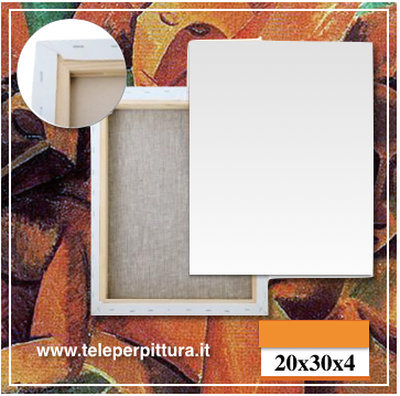 Ingrosso Tele Per Pittori 20x30 spessore 4cm