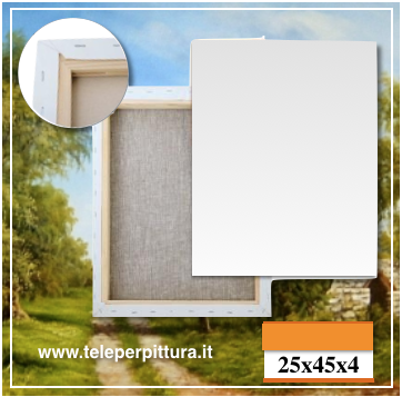 Ingrosso Tele Per Pittura 25x45 spessore 4cm