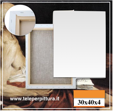 Online Tele Per Pittura 30x40 spessore 4cm - Belle Arti