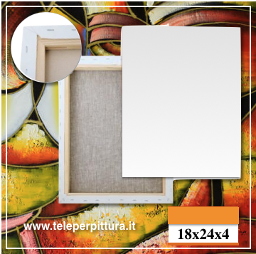 Produzione Tele Per Quadri 18x24 spessore 4cm