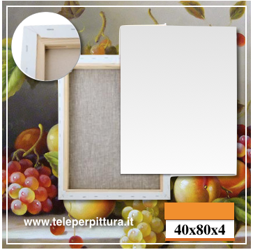 Tela Per Dipingere Bologna 40x80 spessore 4cm