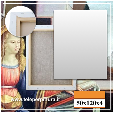 Tela Per Pittori Milano 50x120 spessore 4cm