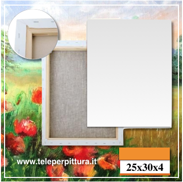 Tele Per Dipingere 25x30 spessore 4cm