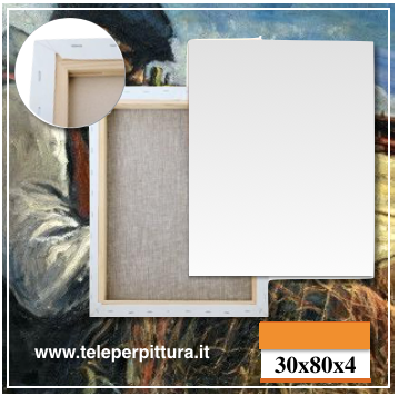 Tele Per Pittura 30x80 spessore 4cm