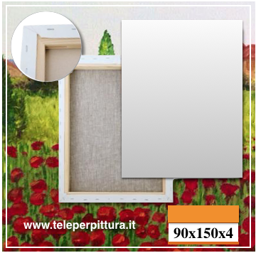 Tele per Pittura Bianche 90x150 spessore 4cm