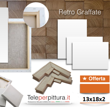 Tele Bianche Economiche Online 13x18 Spessore 2cm