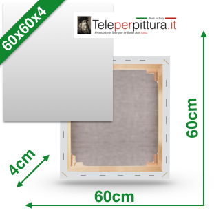 Tele con telaio 60X60 spessore 4 in offerta