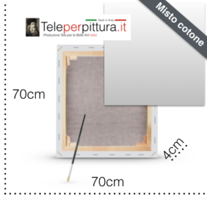 Tele per Dipingere 70X70 spessore 4cm in Offerta - Belle Arti