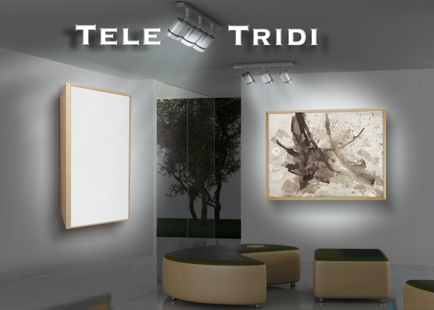 Tele Tridi con telaio a Cornice 70 x 100 belle arti