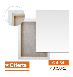 Tele per pittura Economiche 40x50